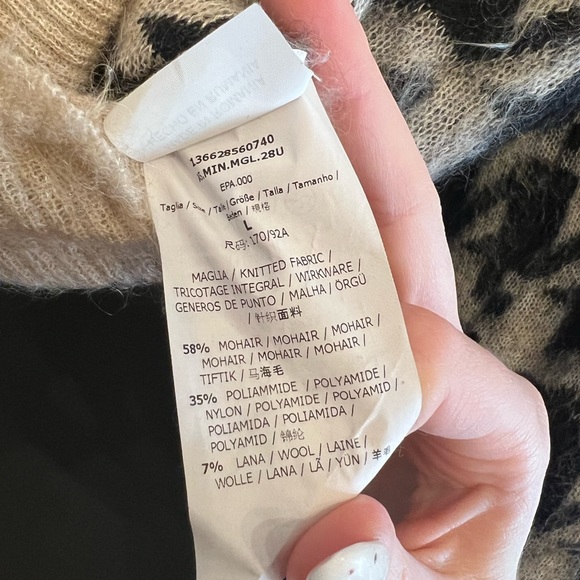 MaxMara Houndstooth Mohair Sweater - Picture 6 of 6